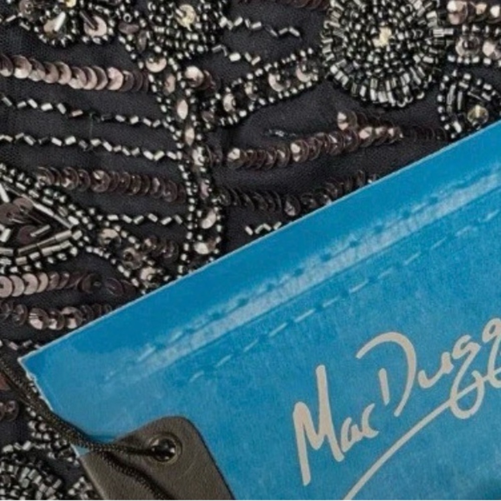 Mac Duggal Midnight Navy 9064 Gorgeous Beaded Dress for MOB/MOG- New with Tags - Picture 6 of 16